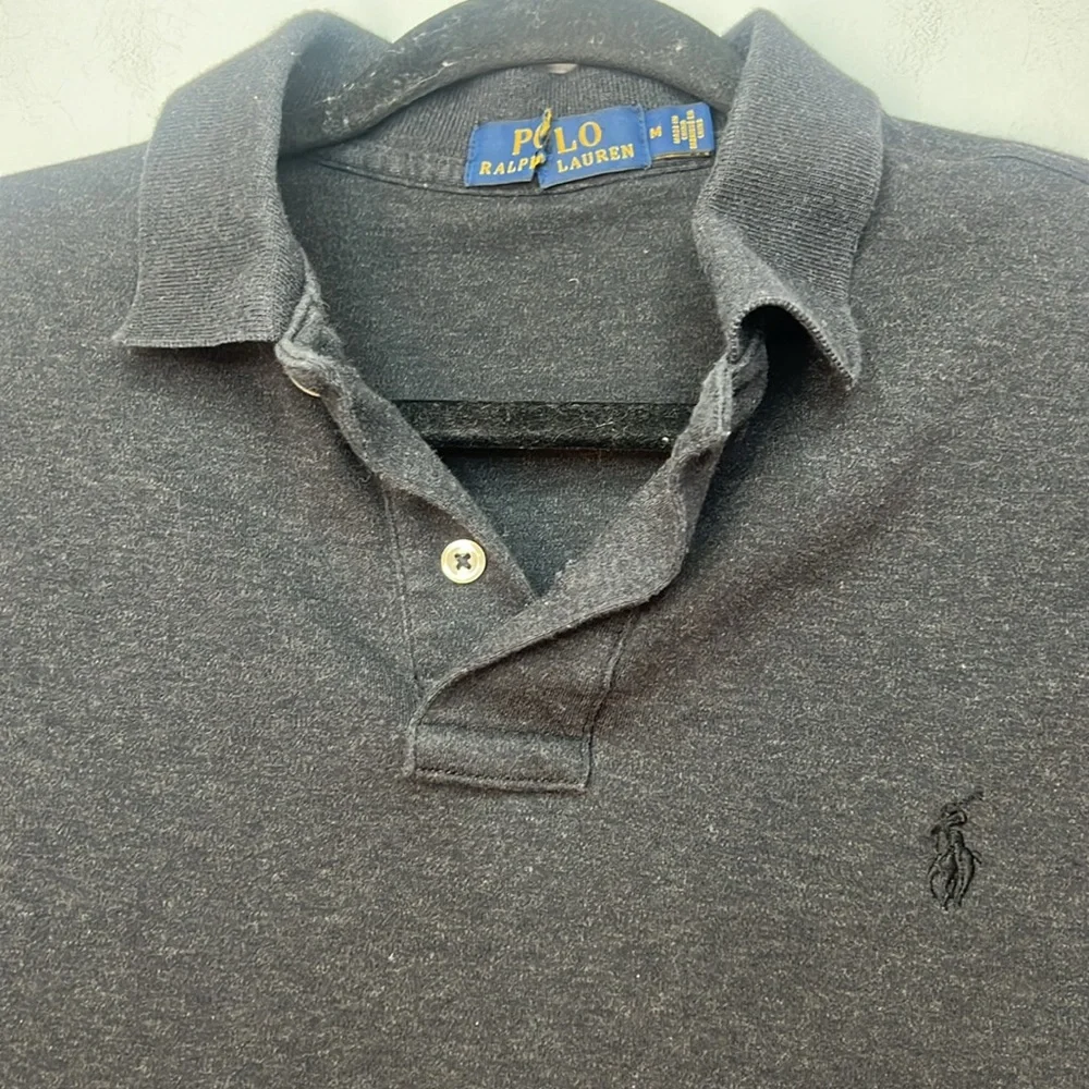 Polo by Ralph Lauren Men's Dark Gray Polo Short Sleeve‎ Shirt Size Medium